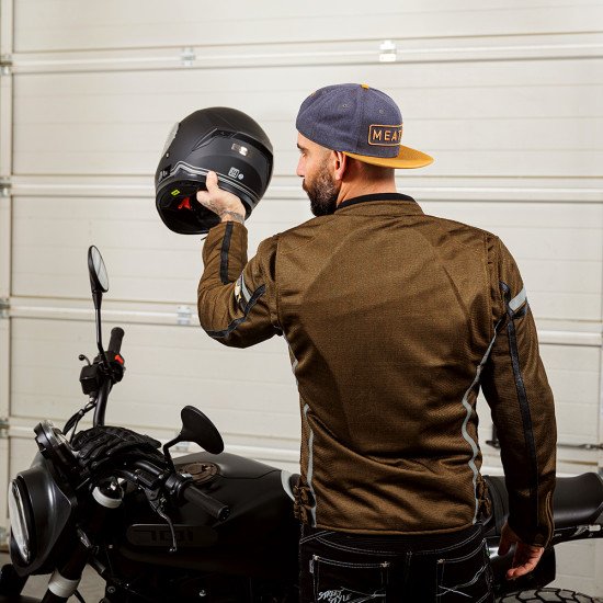 Geaca moto pentru barbati W-TEC Bellvitage, Maro Geaca moto pentru barbati W-TEC Bellvitage, Maro