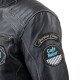 Geaca moto din piele pentru barbati W-TEC Losial, Negru Geaca moto din piele pentru barbati W-TEC Losial, Negru