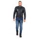 Geaca moto din piele pentru barbati W-TEC Losial, Negru Geaca moto din piele pentru barbati W-TEC Losial, Negru