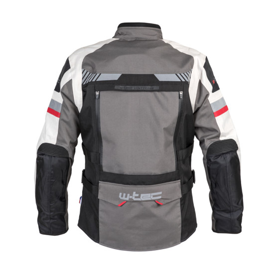 Geaca moto pentru turism W -TEC Excellenta, Gri