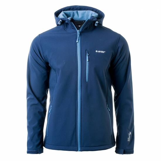 Geaca softshell barbati HI-TEC Caen Blue