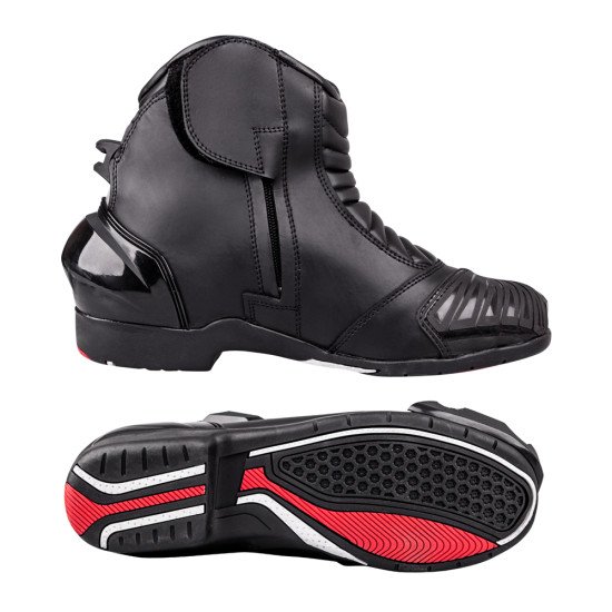 Ghete moto W-TEC TergaCE - Negru