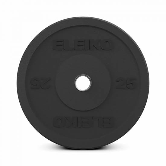 Disc greutate olimpic Eleiko XF Bumper - 25 kg Negru