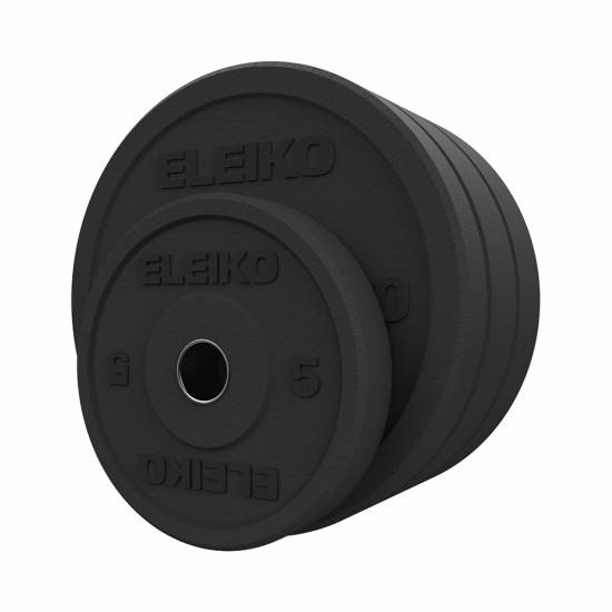 Discuri Olimpice de greutate Eleiko XF Bumper - 10 kg, Negru