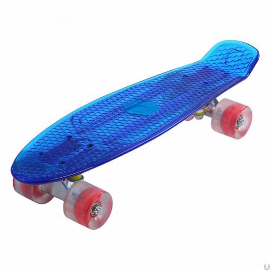 Penny Board Maronad Retro Transparent Light Up Wheels 22,Albastru