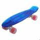 Penny Board Maronad Retro Transparent Light Up Wheels 22,Albastru Penny Board Maronad Retro Transparent Light Up Wheels 22,Albastru