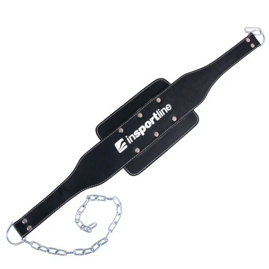 Centura fitness cu lant inSPORTline NF-9057 Negru Centura fitness cu lant inSPORTline NF-9057 Negru
