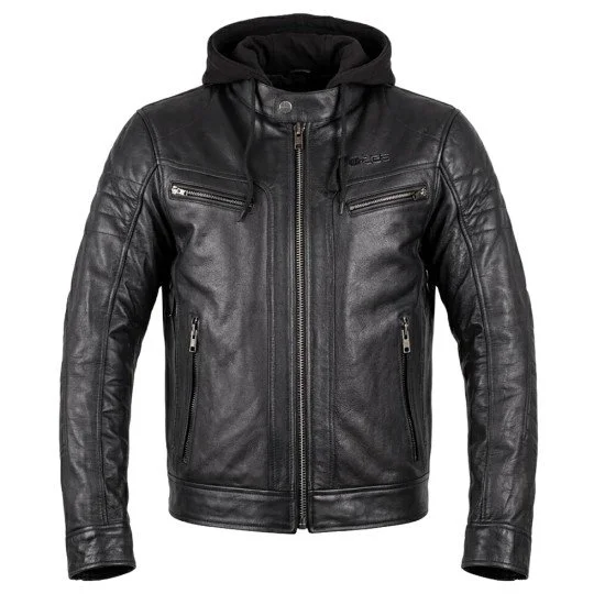 Geaca din piele pentru motociclete W-TEC Murayo II - Negru