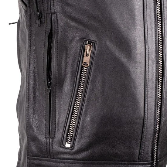 Geaca din piele pentru motociclete W-TEC Murayo II - Negru