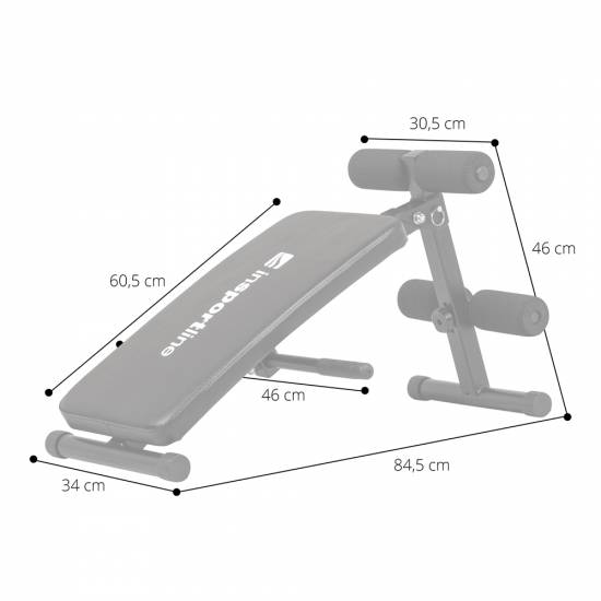 Banca Fitness curbata inSPORTline ABD050 Banca Fitness curbata inSPORTline ABD050