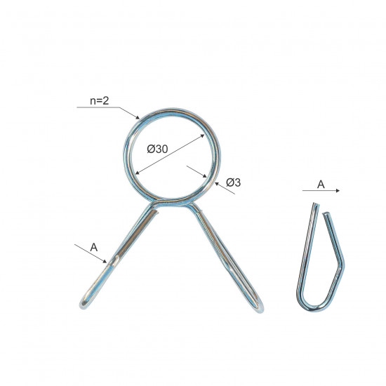 Siguranta bara de greutati 30mm Y01 Siguranta bara de greutati 30mm Y01