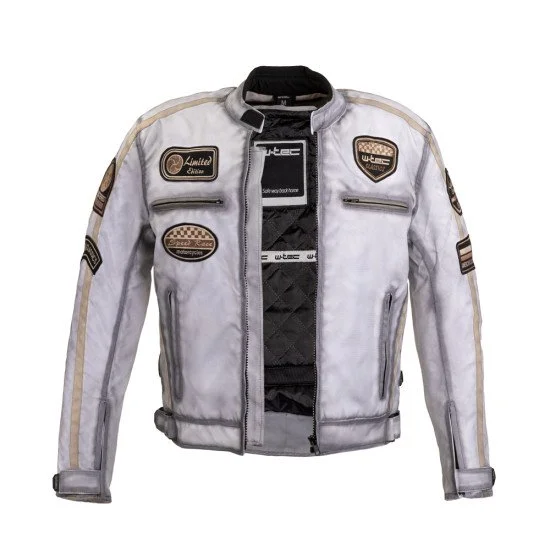 Geaca moto pentru barbati W-TEC Patriot - Alb