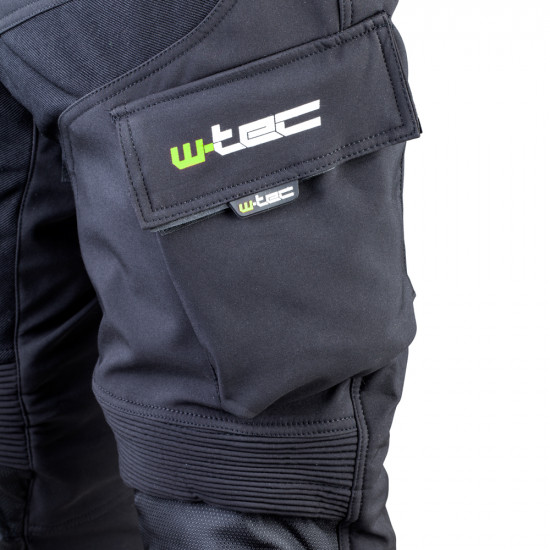 Pantaloni softshell moto pentru barbati W-TEC Erkalis GS-1729, Negru