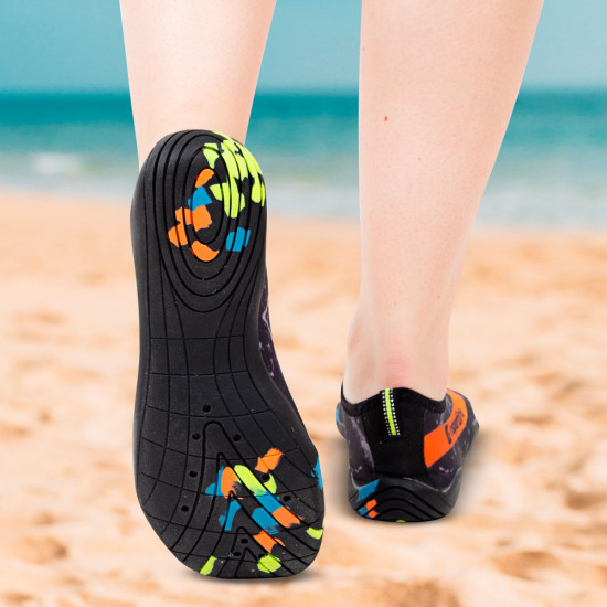 Pantofi Aqua inSPORTline Granota, Negru/Portocaliu