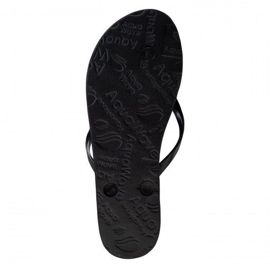 Papuci flip flop pentru femei AQUAWAVE Crystal, Negru