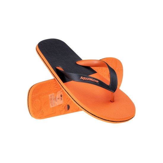 Papuci flip-flops pentru barbati AQUAWAVE Roboor, Negru/Portocaliu