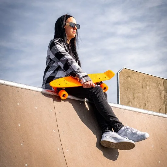 Pennyboard Light Aspy cu roti usoare, Orange