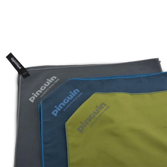 Prosop de camping PINGUIN Micro Towel Logo L, Gri