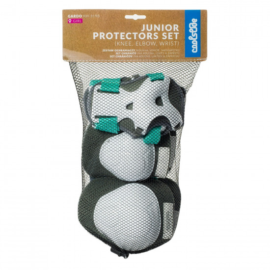 Set de protectii pentru copii COOLSLIDE Gardo, Alb/Gri/Turcoaz Set de protectii pentru copii COOLSLIDE Gardo, Alb/Gri/Turcoaz