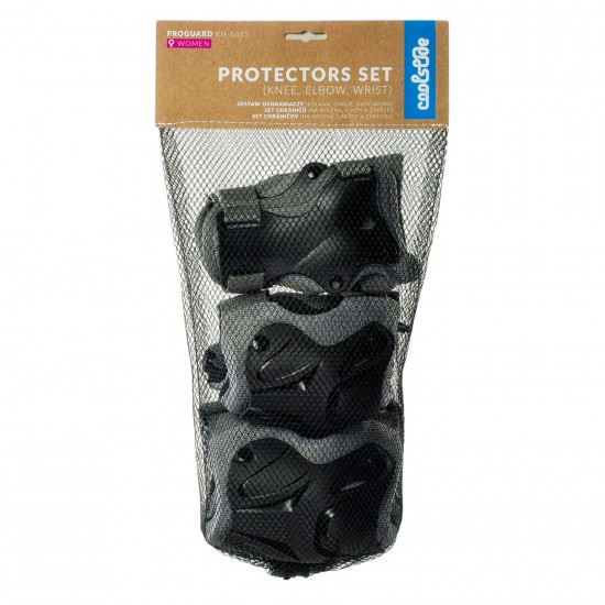 Set de protectii pentru adulti COOLSLIDE Proguard, Negru/Gri