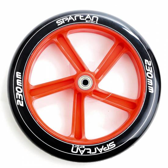 Roata de rezerva pentru trotineta SPARTAN, 230 mm, Rosu/Negru Roata de rezerva pentru trotineta SPARTAN, 230 mm, Rosu/Negru