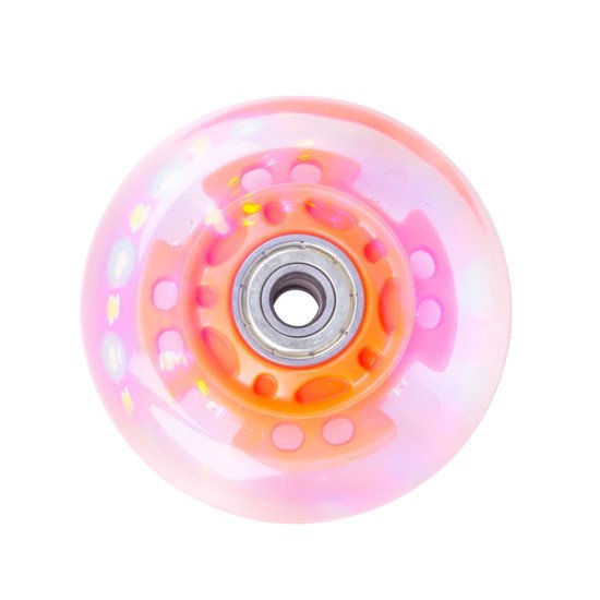 Roti de rezerva cu LED si rulmenti ABEC 5 pentru role, PU 72*24 mm