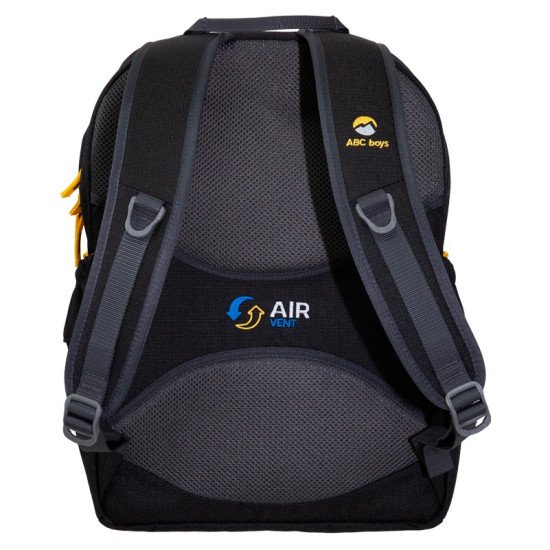 Rucsac pentru scoala ТАSHЕV ABC Boys - Negru/Galben Rucsac pentru scoala ТАSHЕV ABC Boys - Negru/Galben