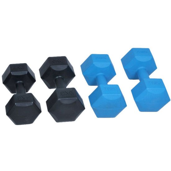 Gantere set hexagonale SPARTAN 2 x 3 kg