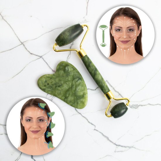Set de role pentru masaj si tehnica Gua Sha inSPORTline Siarto Set de role pentru masaj si tehnica Gua Sha inSPORTline Siarto
