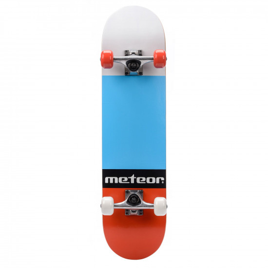 Skateboard METEOR Salty, Rosu/Albastru Skateboard METEOR Salty, Rosu/Albastru