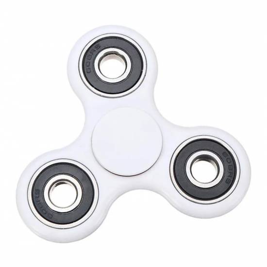 Fidget Tri-Spinner, Alb