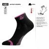 Șosete sport LASTING ABD - Negru - Roz Șosete sport LASTING ABD - Negru - Roz