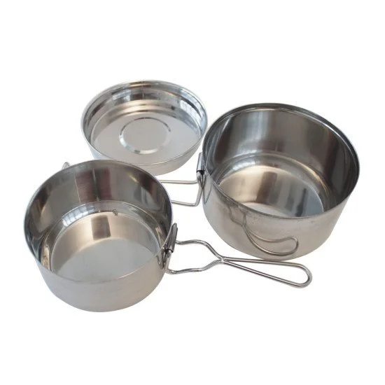 Vase de gatit din otel YATE Basic, 3 piese Vase de gatit din otel YATE Basic, 3 piese