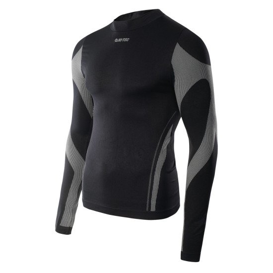 Bluza Termica pentru barbati HI-TEC Surmi, Negru/Gri Bluza Termica pentru barbati HI-TEC Surmi, Negru/Gri