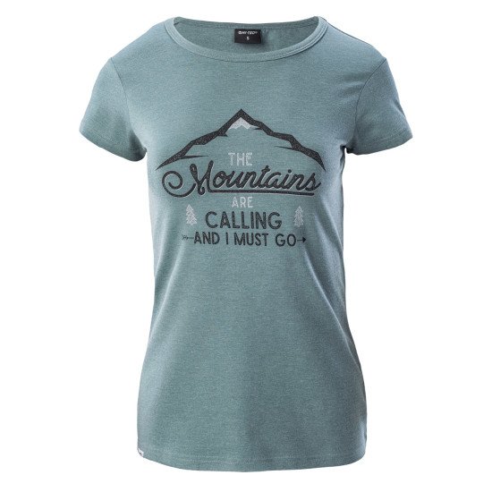 Tricou pentru femei HI-TEC Lady Nulis, Silver/Pine/Melange Tricou pentru femei HI-TEC Lady Nulis, Silver/Pine/Melange