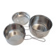 Vase de gatit din otel YATE Basic, 3 piese Vase de gatit din otel YATE Basic, 3 piese