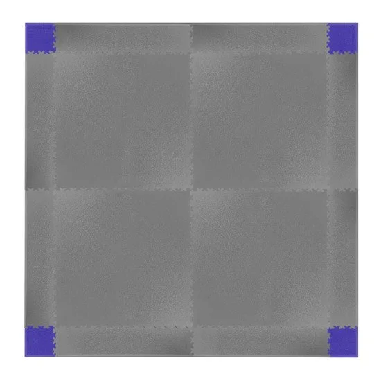 Set de piese de colt pentru podele modulare Simple, Albastru