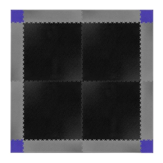 Set de piese de colt pentru podele modulare Simple, Albastru