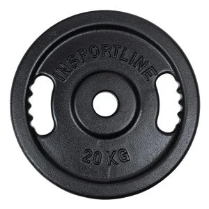 Disc olimpic din fonta inSPORTline Castblack OL 20 kg Disc olimpic din fonta inSPORTline Castblack OL 20 kg