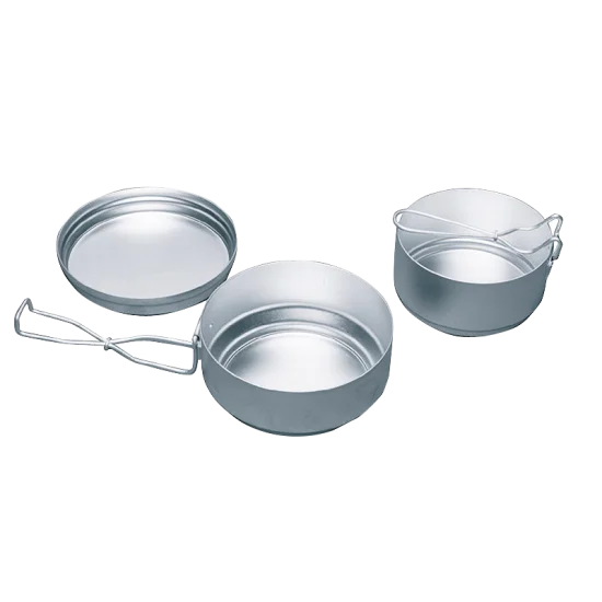 Vase din aluminiu pentru camping YATE Alu, 3 piese Vase din aluminiu pentru camping YATE Alu, 3 piese