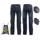 Pantaloni moto pentru barbati W-TEC Pawted, Albastru/Inchis Pantaloni moto pentru barbati W-TEC Pawted, Albastru/Inchis