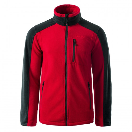 Bluza polar pentru barbati HI-TEC Monroe, Rosu/Negru Bluza polar pentru barbati HI-TEC Monroe, Rosu/Negru
