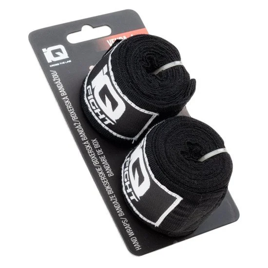 Bandaj de box pentru mâiniI IQ Venda 4 m negru Bandaj de box pentru mâiniI IQ Venda 4 m negru