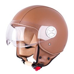 Casca pentru scuter W-TEC FS-701B Leather Brown