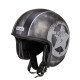 Casca moto W-TEC Angeric Grey Star, Negru/Gri