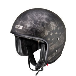 Casca moto W-TEC Angeric Rust Flag, Negru/Gri