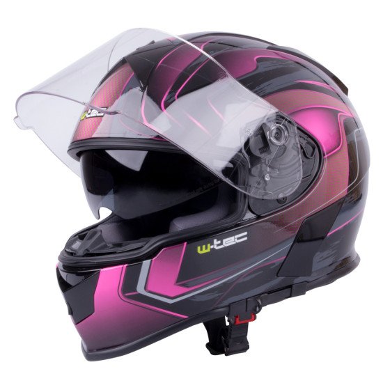 Casca moto pentru femei W-TEC V126 - Roz