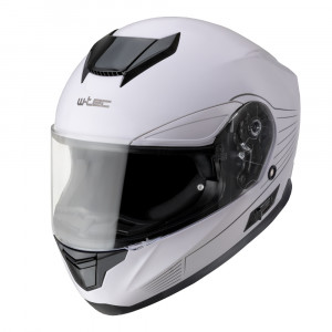 Casca moto W-TEC Yorkroad Solid, Alb/Gri-Lucios Casca moto W-TEC Yorkroad Solid, Alb/Gri-Lucios