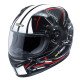 Casca moto W-TEC FS-805 - Negru/Alb/Rosu