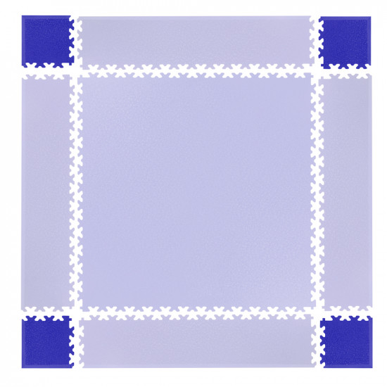 Set de piese de colt pentru podele modulare Simple, Albastru
